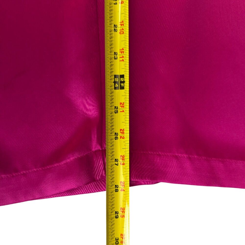 I.N.C. International Concepts Women's Pink Fuchsia Satin Cowl Neck Romper Size 8 - Picture 11 of 11